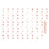 Thai Keyboard Stickers Transparent Orange Letters