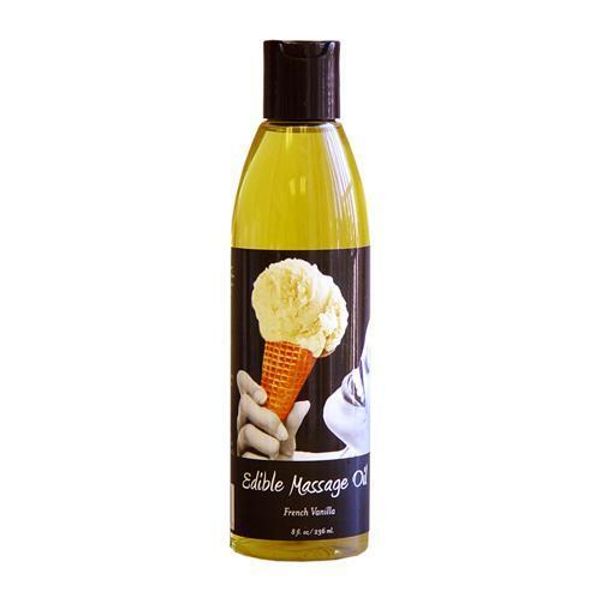 Earthly Body Edible Massage Oil Vanilla 8oz