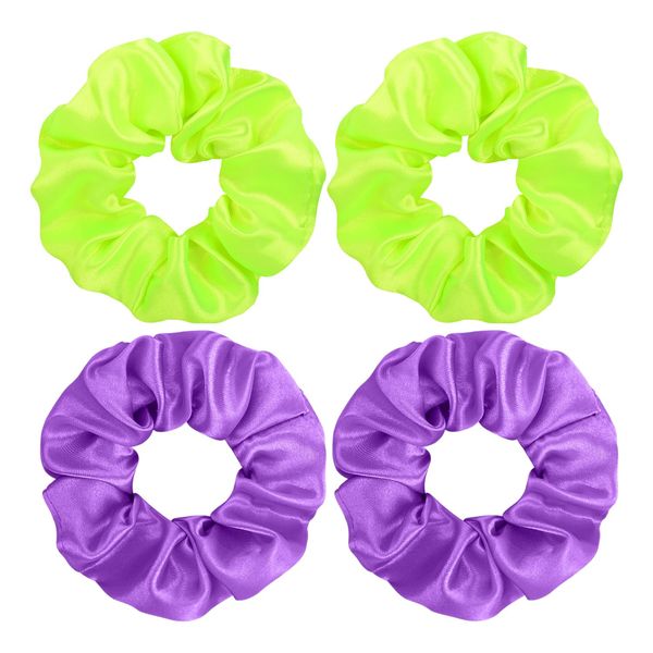 4 Pieces Of Girls' Hair Accessories, Girls' Elastic Hair To Get, Purple Ponytail Hair Ring, Solid Color Girls' Hair Accessories, Girls' Dress Up Accessories