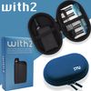 PloomTECH With2 Ploom Tech with 2 Compatible StU Mini Carry Case, blue