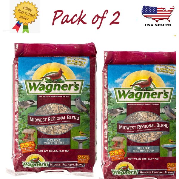 New Wagner's 62006 Midwest Regional Blend Wild Bird Food, 20-Pound Bag Pack of 2