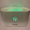 Aroma Diffuser with Colour Changing Light, Flame Effect Humidifier (White)