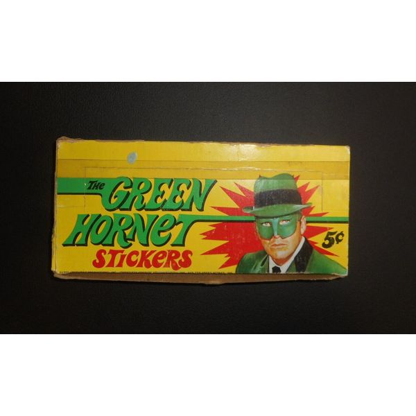 1966 GREEN HORNET STICKERS DISPLAY EMPTY PACK BOX TOPPS