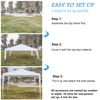3 x 3m Waterproof Tent with Spiral Tubes White