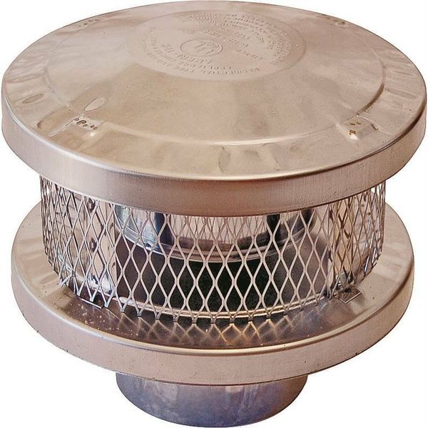 NEW AMERICAN METAL AMERI-TEC 8HS-RCS 8 INCH CHIMNEY STOVE ROUND VENT CAP 6846091