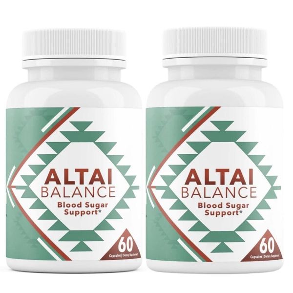 2-Pack Altai Balance Herbal Supplement Supports Blood Sugar • (120 Capsules)