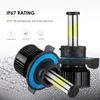 6-sides LED Headlight H13 9008 High Low Beam Bulbs Super Bright Replace Halogen