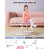 Height & Angle Adjustable Laptop Stand for Bed, Lap Desk Bed Tray Table, Light W