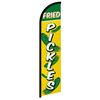 Fried Pickles Advertising 2.5'x11.5' Super-Knit Poly Windless Banner Flag