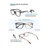 livho 2 Pack Blue Light Blocking Glasses, Computer Reading/Gaming/TV/Phones Glas