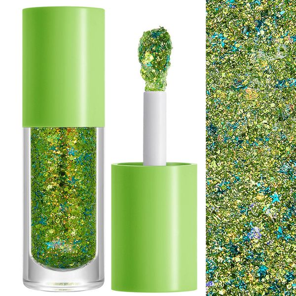 Glitter Gel for Face Hair Body Glitter Stick Mermaid Sequins for Kids Festival Glitter Carnival Masquerade Glitter Makeup Green