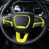 Steering Wheel+Console Air Condition Vent Cover Trim for Challenger 2015+ Yellow