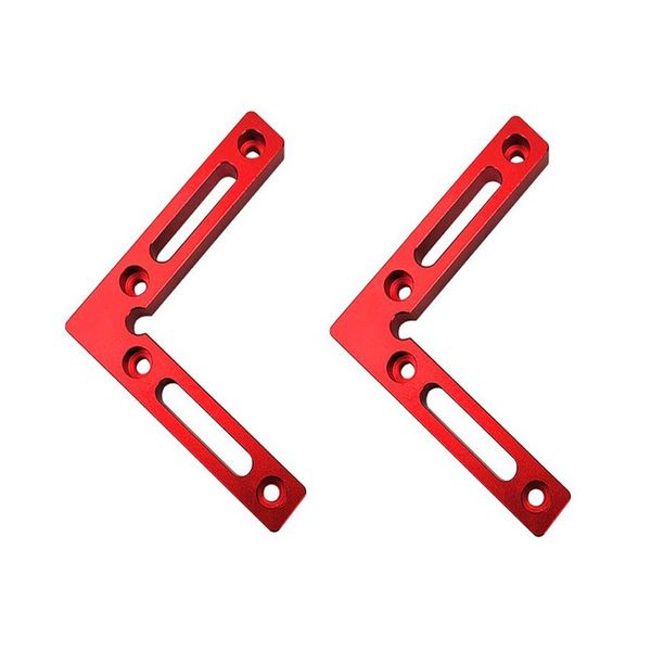 90 Degree 4.7" x 4.7" Positioning Squares (Pack of 2 Pieces), Aluminium Alloy Corner Clamping Square, Right Angle Clamps Woodworking Carpenter Tool