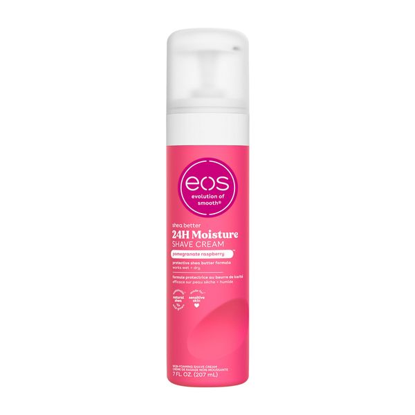 eos Ultra Moisturizing Shave Cream - Pomegranate Raspberry | 24 Hour Moisture | 7 fl oz.