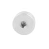 sourcing map M6 Thread 20mm Diameter Round Shape Aluminum Disc Hardware for Glass Table 4pcs