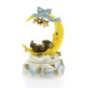 Charming Tails - Mini Lidded Box - Mouse on Crescent Moon (blue ribbon)