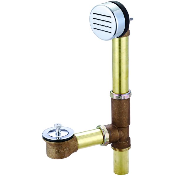 Central Brass Multi-Tub Centralift Lift & Turn Drain Kit in Chrome