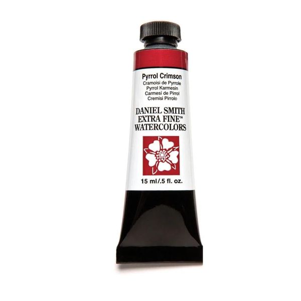 Daniel Smith Extra Fine Watercolor Paint, 15ml Tube, Pyrrol Crimson, 284600127, 0.5 Fl Oz (Pack of 1)