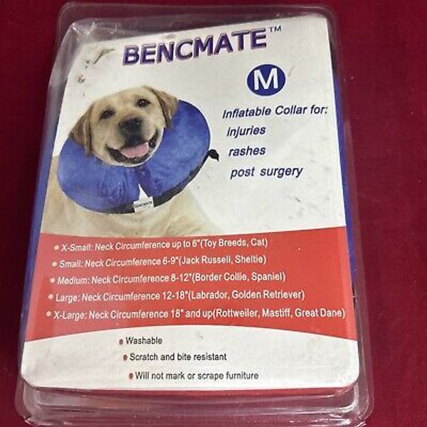 Inflatable Pet Collar for Injuries Or Post Surgery Size Medium