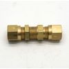 British Made 10mm to 10mm Equal Ended Bulkhead Brass Compression Coupling