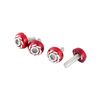 Hihaha Car License Round Head Plate Screw Bolt 4 Pcs Durable Material