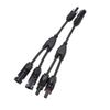 Solar connector Y branch parallel adapter Solar panel cable Photovoltaic plug distributor