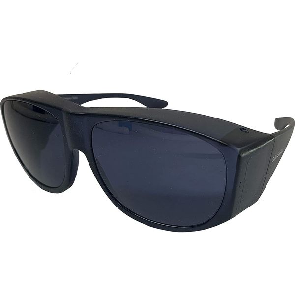 Solar Shield Fits-Over SS Polycarbonate II Smoke Sunglasses