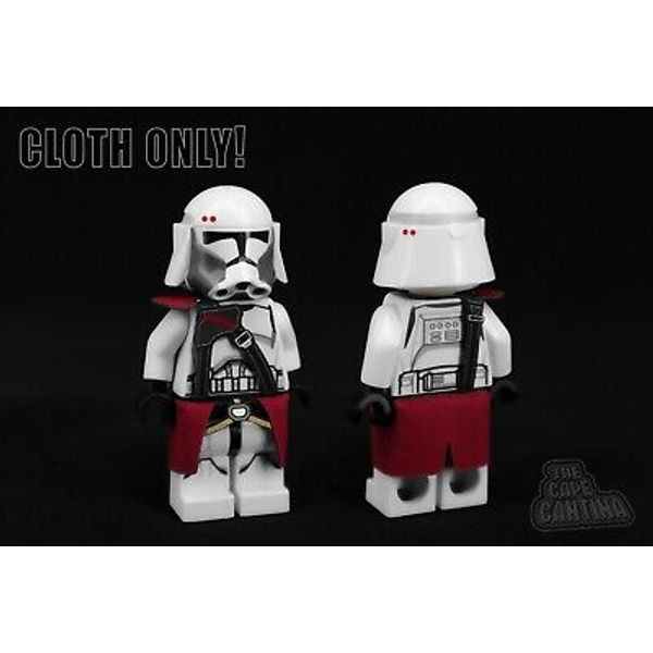 for LEGO Star Wars Minifigure Clone Commander Bacara Custom Cape Cloth Lot Set