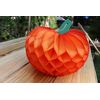 Vibrant 10" Orange Honeycomb Pumpkin Decorations – Perfect for Fall Festivities!