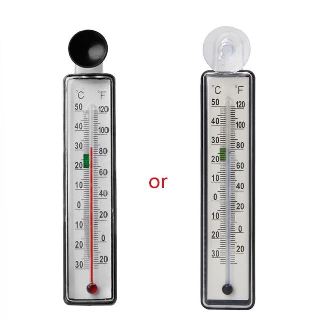 Indoor Outdoor Thermometer - 12 Inch Outdoor Wall Hanging Thermometer  Hygrometer