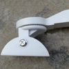 Security Camera Housing Bracket Mounting Hardware for Outdoor Wall Mount Base Arm Security Camera Housing on Wall Aluminum (Ivory) Camera Bracket