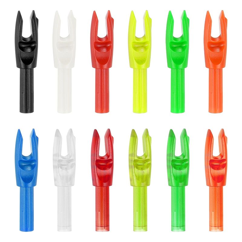 PATIKIL 12 Inserti Per Frecce (nock) Diametro 4.2 Mm, Multicolore, Per Arco Composto E Ricurvo - 5