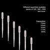 1mL Graduation, 3mL Total Capacity including Bulb, Eye Dropper Pipettes 300pcs