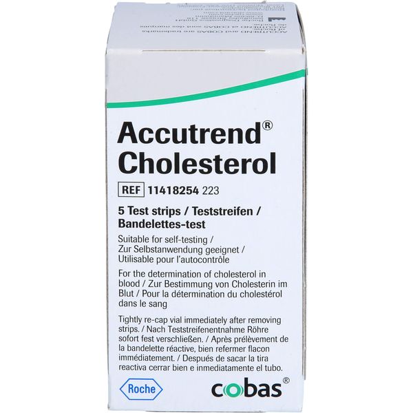 Accutrend Cholesterol Teststreifen, 5 St. Teststreifen