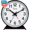 Equity 14075 Black Analog Wind-Up Alarm Clock