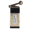 1/4in PT Pneumatic Reversing Valve - 5 Way, 2 Position Roller Lever Control