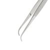 Remos tweezers curved, stainless, length 12.5 cm