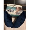 NWT Brookstone Memory Foam Microbead Travel Neck Pillow: Vacations, Navy Blue