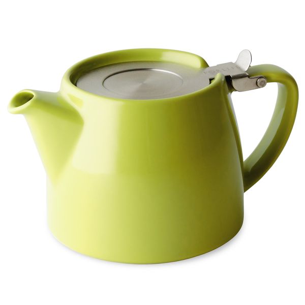 Forlife DSTMPLIM Teapot, Ceramic, Lime