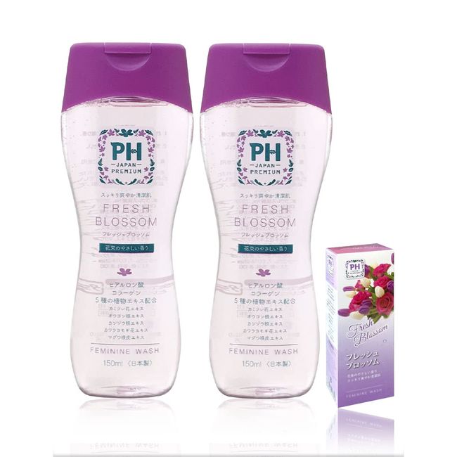 Delicate Zone Soap PH-JAPAN-PREMIUM Feminine Wash 150ml (Fresh Blossom, 150ml (x2))