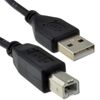 kenable USB 2.0 24AWG High Speed Cable Printer Lead A to B Black 1.5m