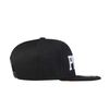 We Show Pride Gay Pride White on Black Rainbow Snapback Baseball Cap (WSPSB3)