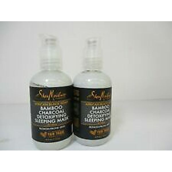2 Shea Moisture Bamboo Charcoal Detoxifying Sleeping Mask  4.3 oz