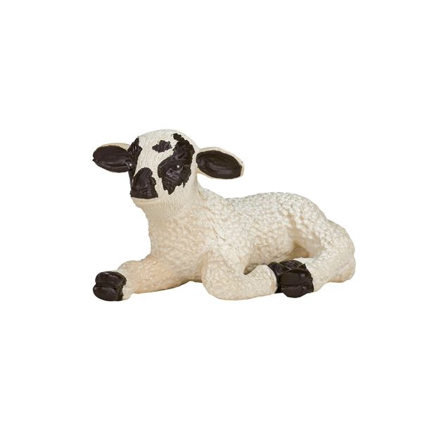 MOJO Lamb Resting Realistic Farm Animal Hand Painted Toy Figurine