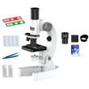 Up to 4800X Zoom Microscope for Children High Magnification Biological Microscope Science Educational Microscope Children's Microscope with Microscope Films and Samples