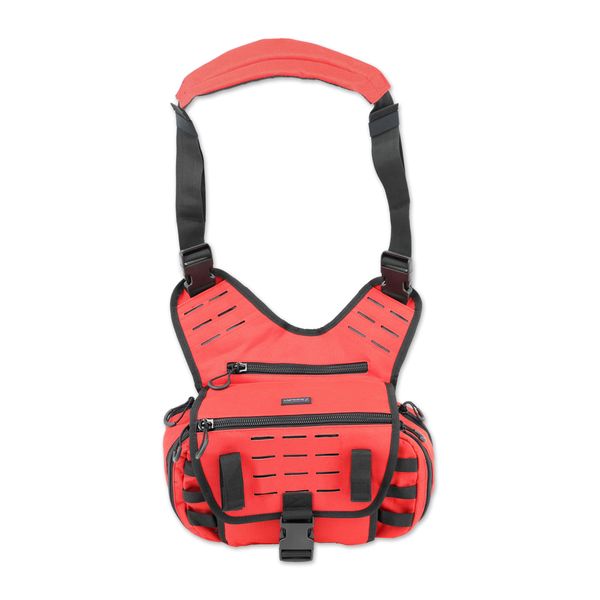 Lightning X MedSling Tactical Messenger-Style Shoulder Sling Pack Push Gear Bag (Red)