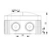 WISKA Box Combi 206 Grey Empty IP66 Weatherproof Outdoor External Junction Box