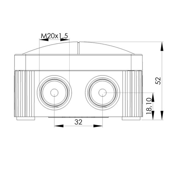 WISKA Box Combi 206 Grey Empty IP66 Weatherproof Outdoor External Junction Box