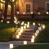 10 RED Aboriginal Sun Ray Burst Candle Paper Bag Lantern Outside Path Decor
