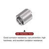 sourcing map 30pcs Wire Threaded Inserts 1/4-20 UNC 2D 12.7mm 304 Stainless Steel Helical Coiled Wire Thread Sleeve